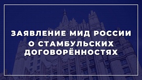 Заявление МИД России о Стамбульских договоренностях